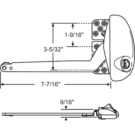 Strybuc ROTO PRO-DRIVE OPERATOR RH 36-497BEW